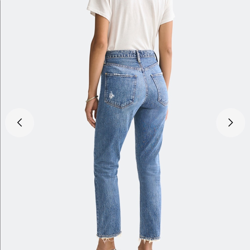 AGOLDE Riley Crop Jeans in Frequency